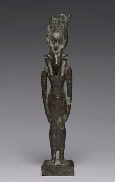 Statuette af Hathor, 664-30 f.Kr af Late Period Egyptian