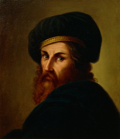 Portræt af maleren Ludovico Carracci, af Lattanzio Querena (1768-1853) af Lattanzio Querena