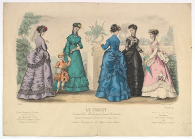 Le Coquet, nr. 22, fra Journal des Modes Spécial pour Couturières, 1. juli 1869. af Laure Noel
