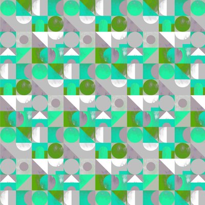 Toy Blocks small - green, 2013 (blandede medier) af Laurence Lavallee