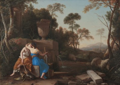 Laurent de La Hyre / "Fredens og retfærdighedens kys", 1654 af Laurent de La Hire