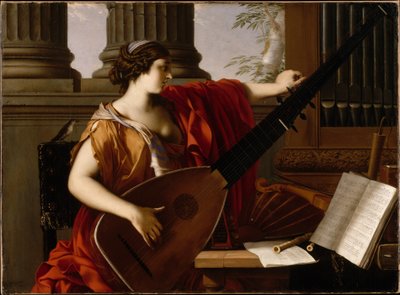 Allegori af musik af Laurent de La Hire or La Hyre
