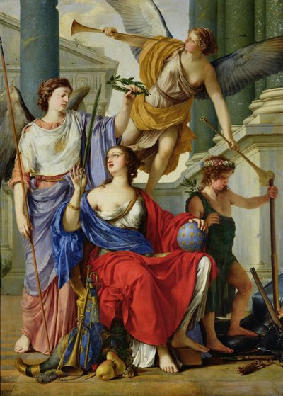 Allegori af regentskabet af Anne af Østrig (1601-66) 1648 af Laurent de la Hyre