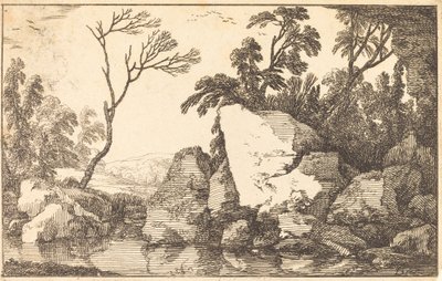 En stenet dam af Laurent de la Hyre