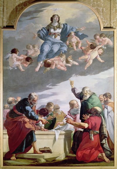 Jomfruens antagelse, 1635 af Laurent de la Hyre