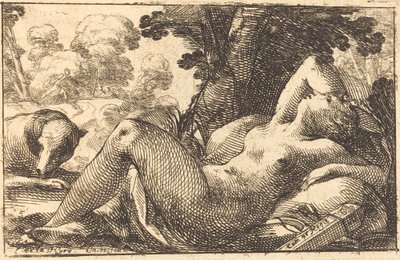 Diana liggende af Laurent de la Hyre