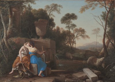 Fredens og retfærdighedens kys, 1654 af Laurent de la Hyre