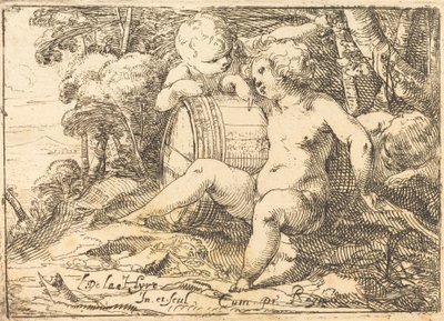 Tre Bacchic Børn af Laurent de la Hyre