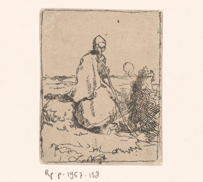 Siddende Hyrdinde af Laurent van der Windt