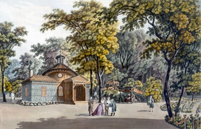 Eremitagen i haven til kejserpaladset i Laxenbourg, Østrig, ca.1790 af Laurenz Janscha