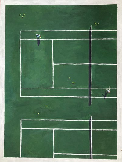 Love, 2025 (akryl på lærred) af Laurie Michaels