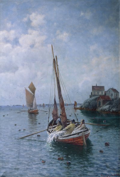Sildefiskeri af Lauritz Haaland