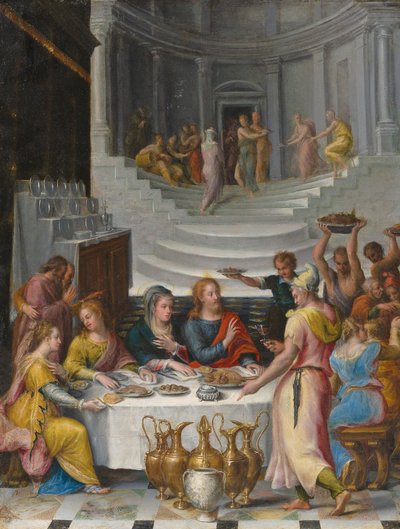 Bryllupsfesten i Cana. af Lavinia Fontana