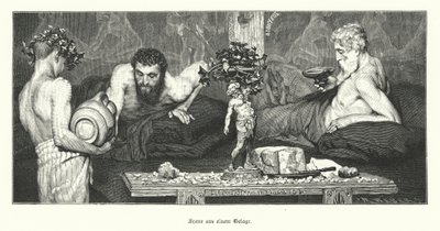 Græsk vin (gravering) af Lawrence (after) Alma Tadema