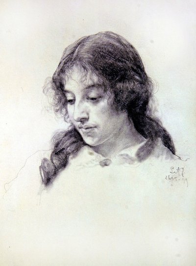 Portrætstudie af Miss Raven-Hill af Lawrence Alma Tadema