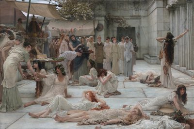Kvinderne i Amphissa af Lawrence Alma-Tadema