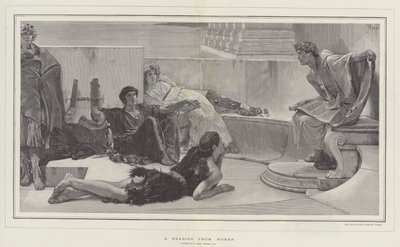En læsning fra Homer af Lawrence Alma Tadema