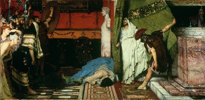 En romersk kejser, 41 e.Kr. - Claudius af Lawrence Alma Tadema