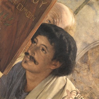 Charles Deschamps, med Henry Wallace ser på, 1874 af Lawrence Alma Tadema