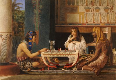 Egyptiske skakspillere, 1868 af Lawrence Alma Tadema