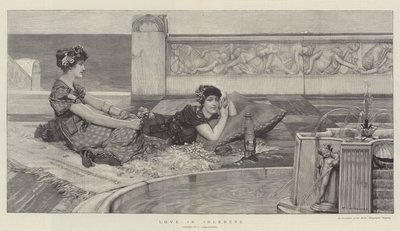 Kærlighed i lediggang af Lawrence Alma Tadema
