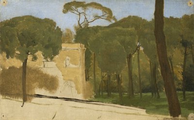 Fyrretræer i en romersk park, 1876 af Lawrence Alma Tadema