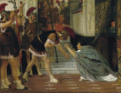 Udråbelse af Claudius til kejser, 1867 af Lawrence Alma Tadema