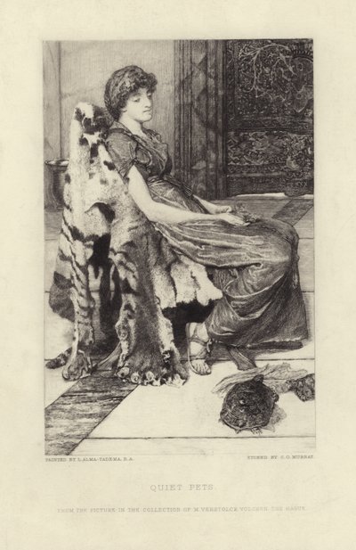 Stille kæledyr af Lawrence Alma Tadema