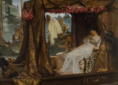 Mødet mellem Anthony og Cleopatra af Lawrence Alma Tadema