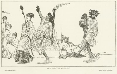 The Vintage Festival (dybtryk) af Lawrence Alma Tadema