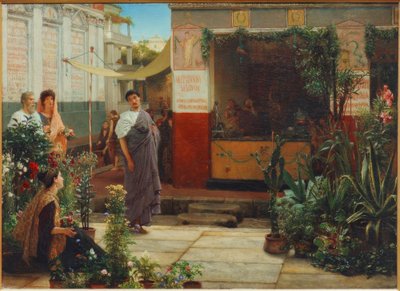 Blomstermarkedet af Lawrence Alma Tadema
