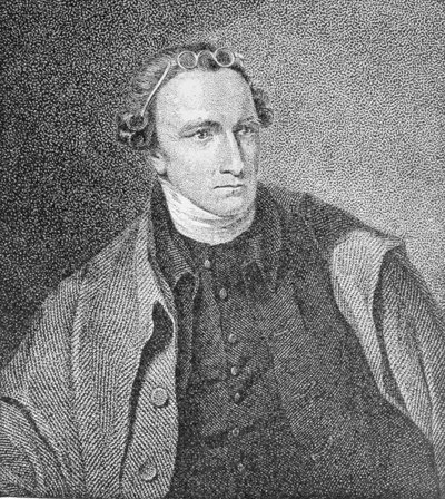 Portræt af Patrick Henry, indgraveret af William Satchwell Leney (1769-1821) fra et tryk i Analectic Magazine, december 1817 af Lawrence Sully
