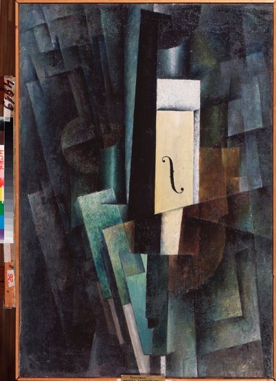 Musique, komposition (Music, Composition) - Maleri af Lazar Zuperman (1900-1921), olie på lærred af Lazar Zuperman