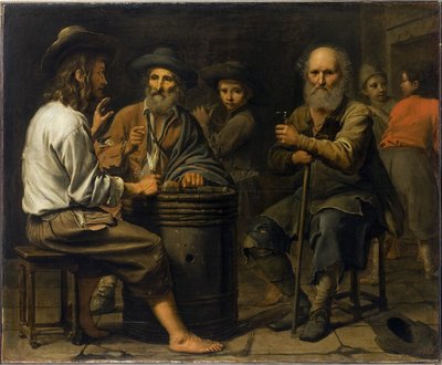 Processionernes mester - bønder på et værtshus, 1640 af Le Nain Brothers