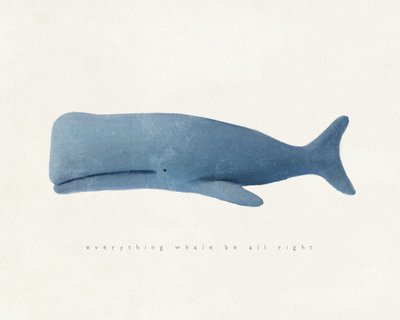Everything Whale Be All Right, ca. 2020 (blandede medier) af Leah Straatsma