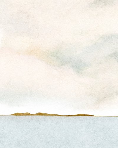 Morgenudsigt fra havnen 2, ca. 2019 (akvarel) af Leah Straatsma