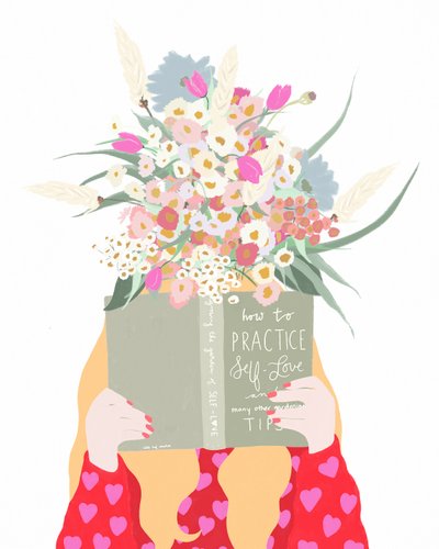 Self Care, ca. 2019 (blandede medier) af Leah Straatsma