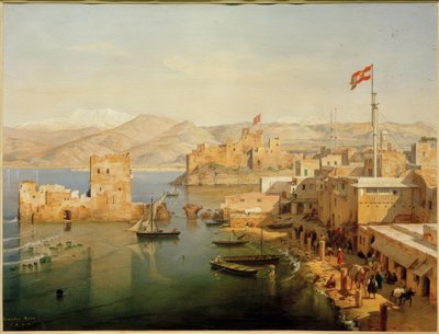 Udsigt over havnen i Beirut af Leander Russ