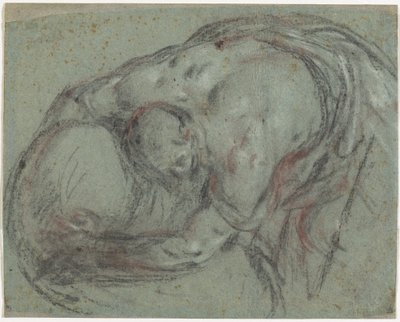 En mand løfter et bundt af Leandro Bassano