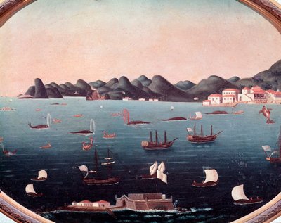Hvalfangst i Guanabara-bugten i Brasilien Akvarel af Leandro Joaquim (1738-1798) Rio de Janeiro fra det 18. århundrede, National Historic Museum af Leandro Joachim