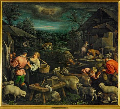 April (maleri på lærred) af Leandro da Ponte Bassano