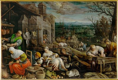 November (maleri på lærred) af Leandro da Ponte Bassano