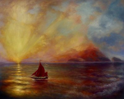 Homeward Bound, 2023 (olie på lærred) af Lee Campbell