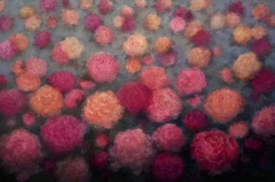 Peony Penché, 2025 (olie på lærred) af Lee Campbell