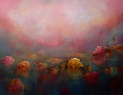 Roses Drift, 2025 (olie på lærred) af Lee Campbell