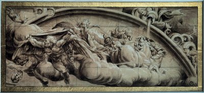 Apollo-tankens cyklus: vinterens aften eller allegori. Tegning med sort blæk af Lelio Orsi (1511-1587). 16. århundrede. Svag. 0,17x0,43 m. Paris, Louvre-museet af Lelio Orsi da Novellara