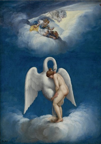 Leda og Svanen af Lelio Orsi da Novellara