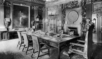 Admiralitetets bestyrelseslokale, London, 1926-1927. af Lemere