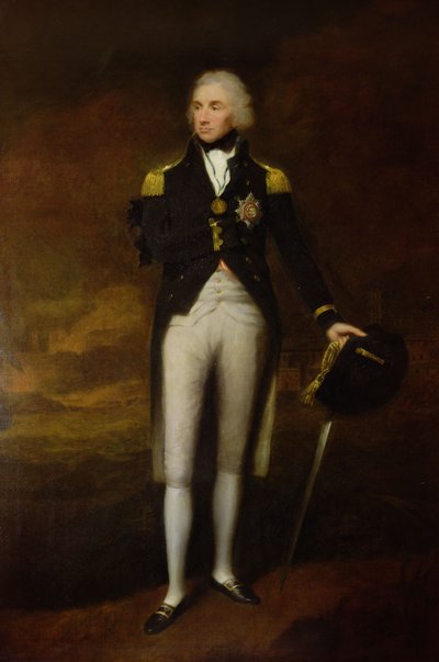Portræt af Admiral Viscount Nelson (1758-1805) (olie på lærred) af Lemuel Francis Abbott