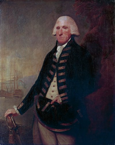 Muotokuva Sir Samuel Hoodista, varakreivi Hoodista (Butleigh af Lemuel Francis Abbott